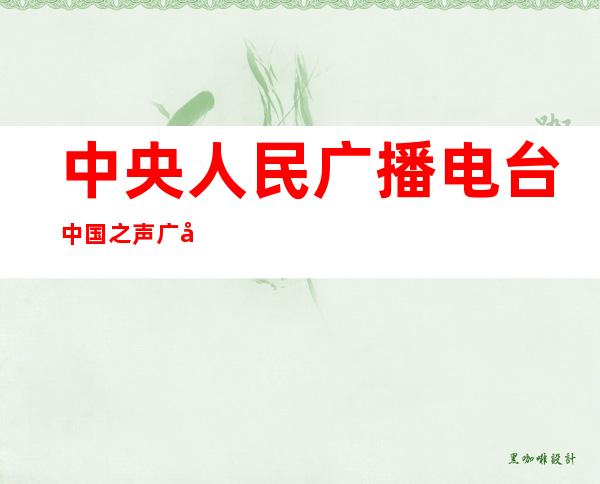 中央人民广播电台中国之声广告部
